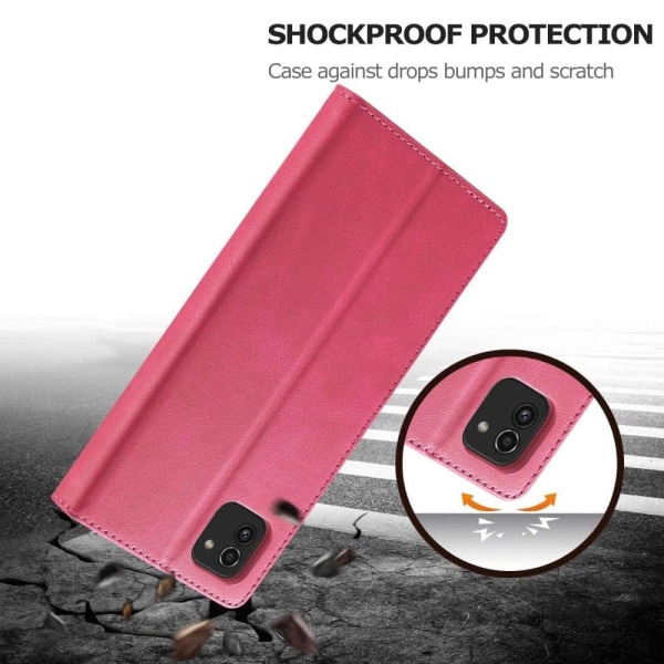 LC.IMEEKE Samsung Galaxy A03 flip case - Punainen Red