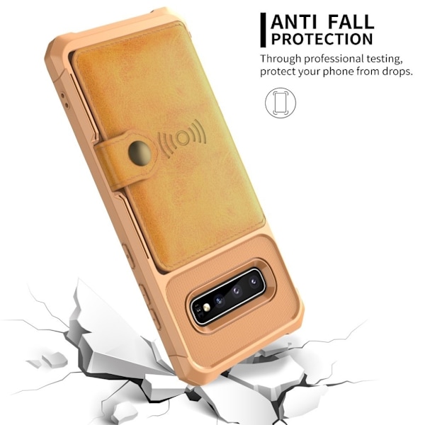 Samsung Galaxy S10 pung etui - Gul Yellow