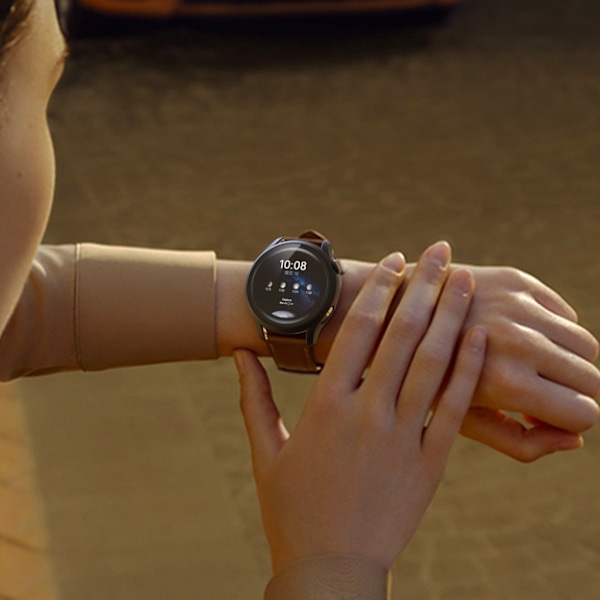 Huawei Watch 3 mat cover + skærmbeskytter i hærdet glas - Sort Transparent