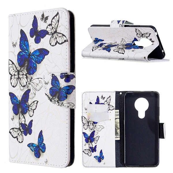 Wonderland Nokia 5.3 kotelot - Siniset Perhoset Multicolor