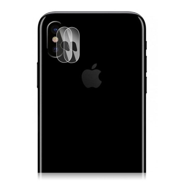 iPhone XS HAT PRINCE 9H arc edge heltäckande skyddsfilm till kam Transparent