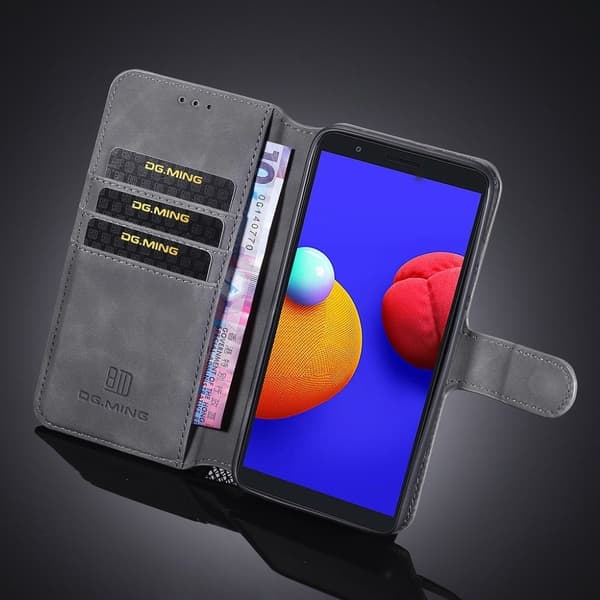 DG.MING Samsung Galaxy M01 Core / A01 Core Retro Case - Musta Black