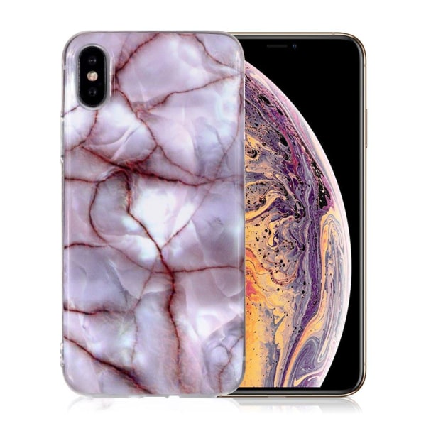 iPhone Xs Max etui med marmormønster - Style C Multicolor