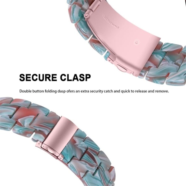 Apple Watch SE 2022 (44mm) 3 helmen hartsityylinen kelloranneke kirkkaalla suojuksella - Smaragdinvihreä Punainen Red