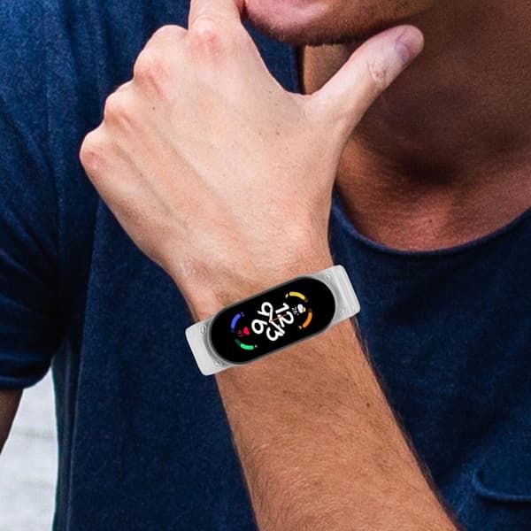 Xiaomi Mi Band 7 / 6 / 5 rem med skydd - Transparent Transparent
