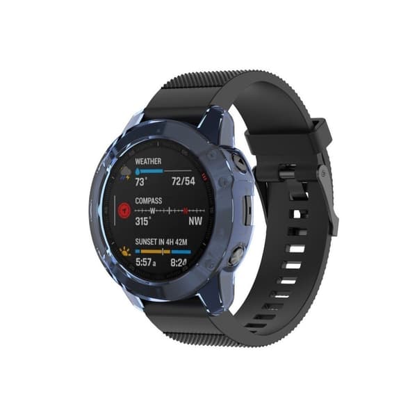 Garmin Fenix 6S Pro genomskinlig ram - Blå Blå