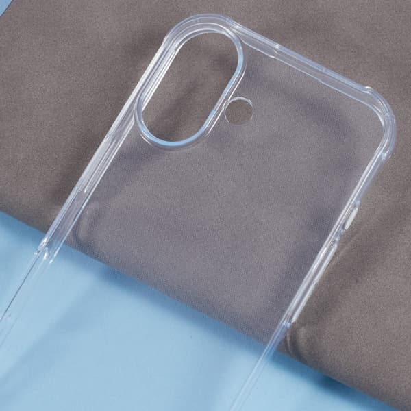 Ultratyndt gennemsigtigt iPhone 16 Plus etui Transparent