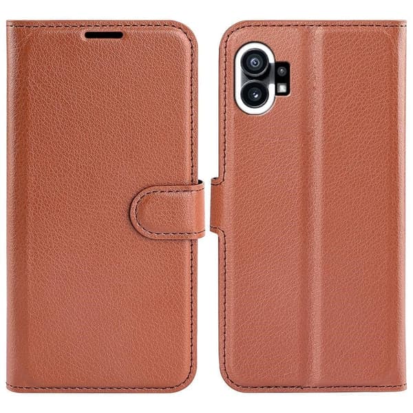 Klassisk Nothing Phone (1) Flip Etui - Brun Brown