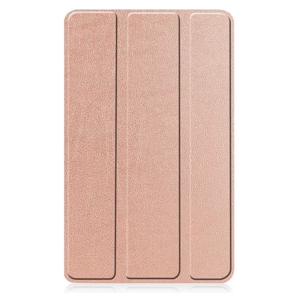 Lenovo Tab M7 flipomslag i litchi-læder - Rødguld Pink