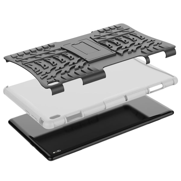 Lenovo Tab E10 Slitesterk Hybrid Etui - Hvit White