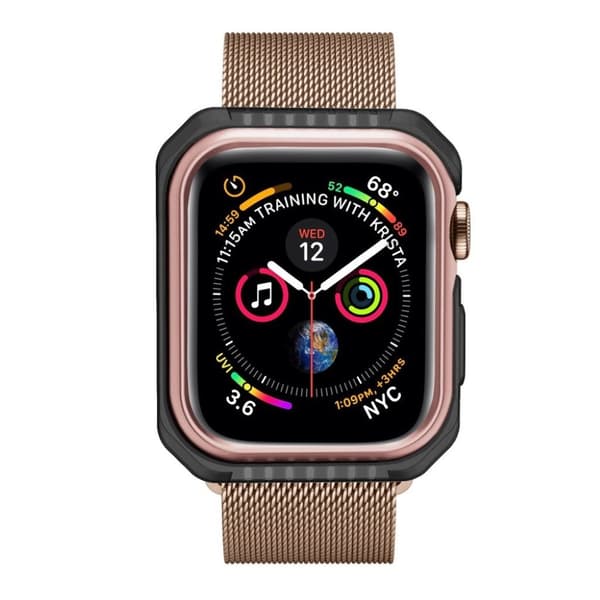 Apple Watch Series 5 40 mm hållbar metallram - Roséguld Rosa