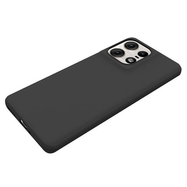 Blødt og mat Motorola Edge 50 Pro cover Black