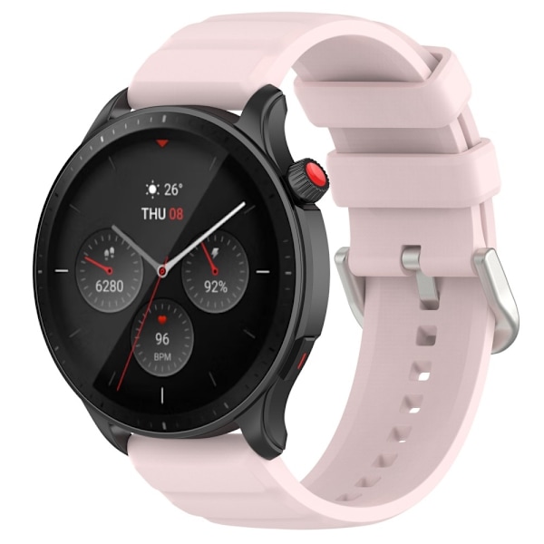 22 mm universal klockarmband i silikon - Ljusrosa Rosa