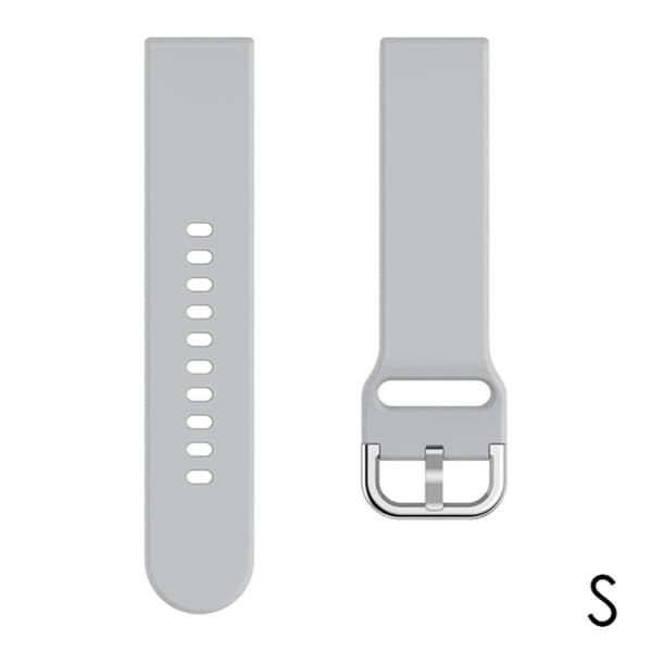 Haylou SmartWatch komfort silikone urrem - Grå Størrelse: S Silver grey