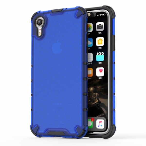 Bofink Honeycomb iPhone Xr etui - Blå Blue