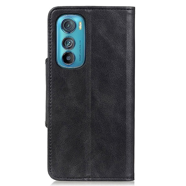 Alpha Motorola Edge 30 læder flip etui - Sort Black
