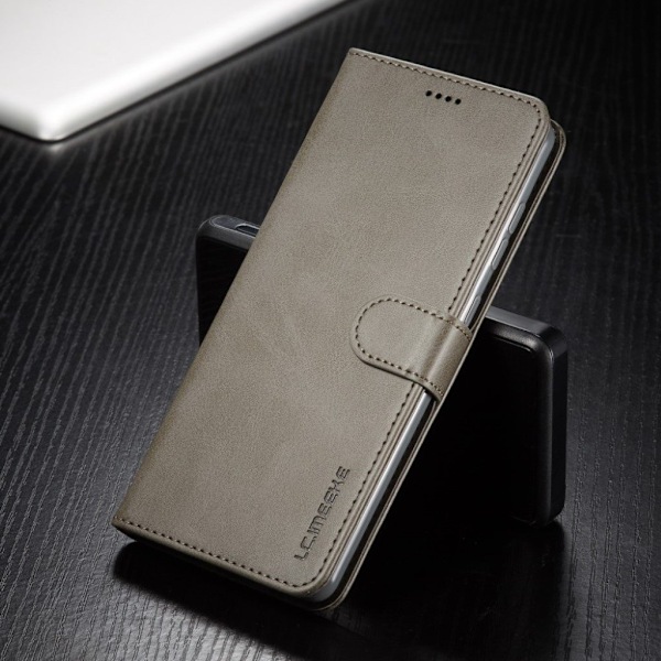 LC.Imeeke läder Samsung Galaxy A51 fodral - Silver/Grå Silvergrå