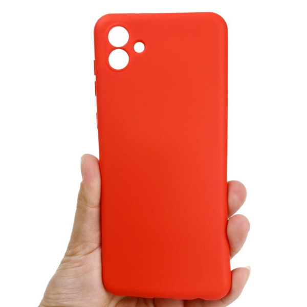 Matta nestesilikoninen kuori Samsung Galaxy A04e - Punainen Red