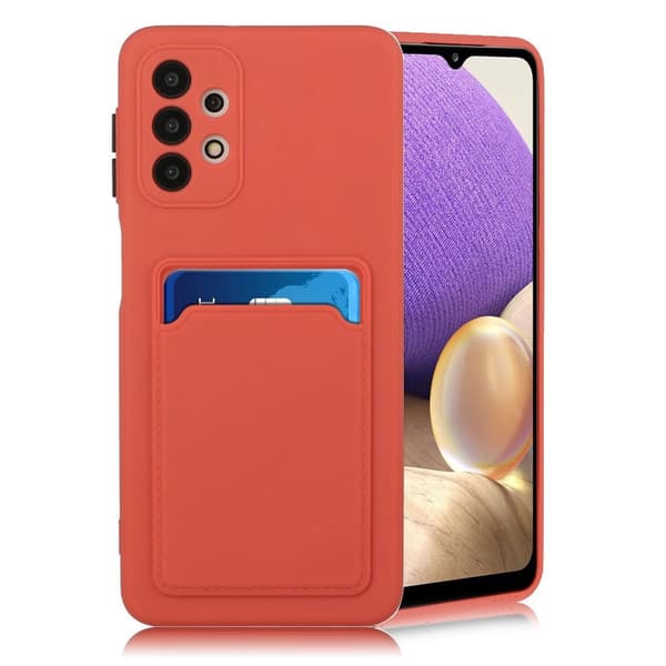 Kortholder cover til Samsung Galaxy A32 - Koral Orange
