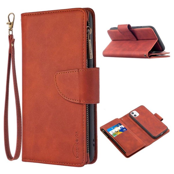 Premium Wallet iPhone 11 etui - Brun Brown