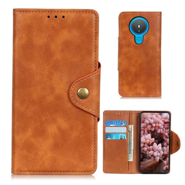 Alpha Sony Xperia Ace 2 flip etui i lær - Brun Brown