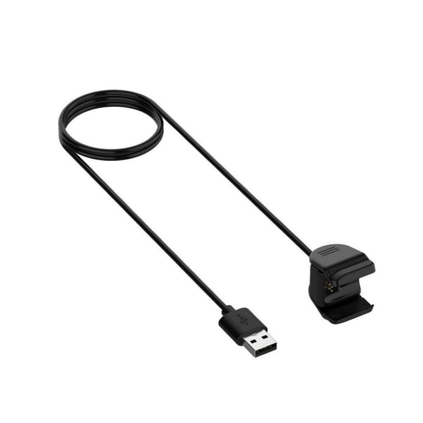 1M USB charging kabel för your Oppo Watch device Svart