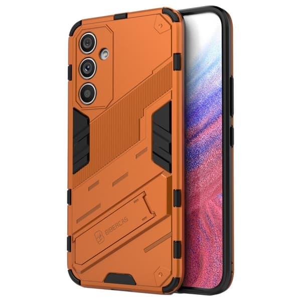 Stöttåligt Samsung Galaxy A54 hybridskal - Orange Orange