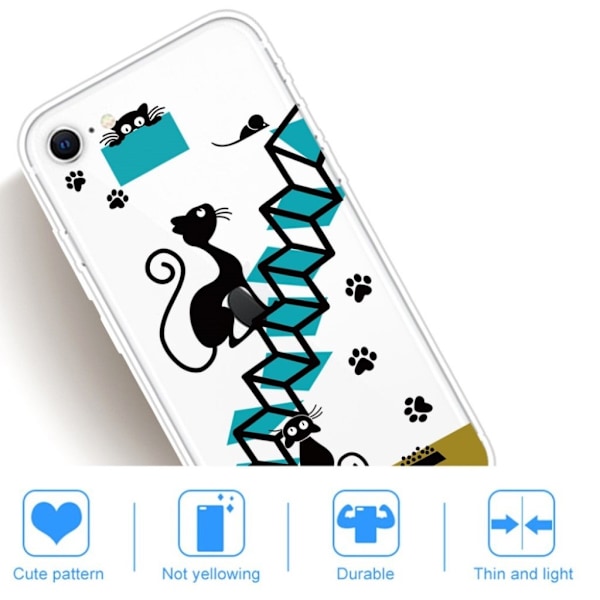 Deco iPhone SE 2020 cover - Flerfarvet Multicolor