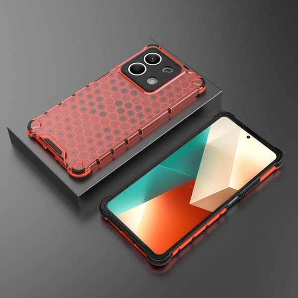 Bofink Honeycomb Xiaomi Redmi Note 13 deksel - Rød Red