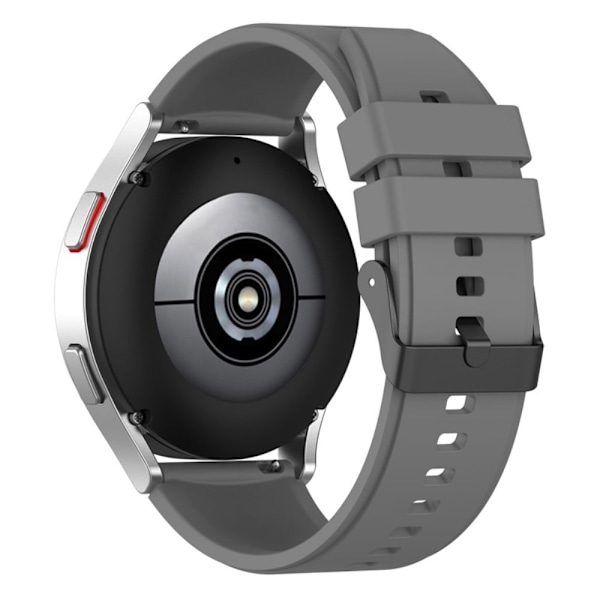 20 mm universal klockarmband i silikon - Grå Silvergrå
