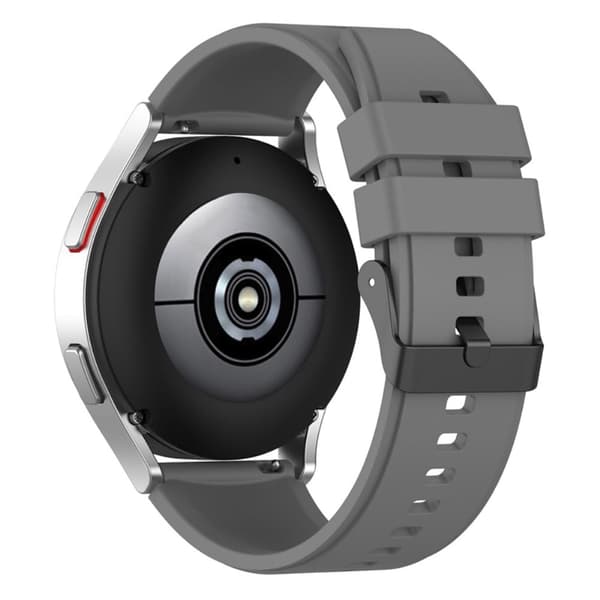 20 mm universal klokkerem i silikon - Grå Silver grey