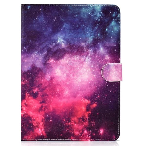 iPad 10.2 (2021) / Air (2019) coolt mönstrat flipfodral i läder - Utrymme multifärg