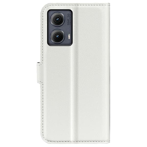 Classic Motorola Edge (2024) flip etui - Hvit White