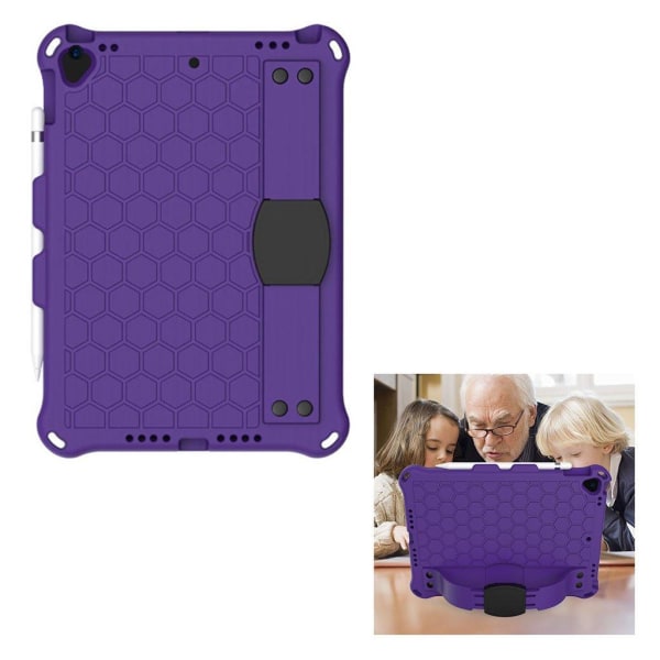 iPad 10.2 (2019) honeycomb EVA silikone kombo etui - Lilla Purple