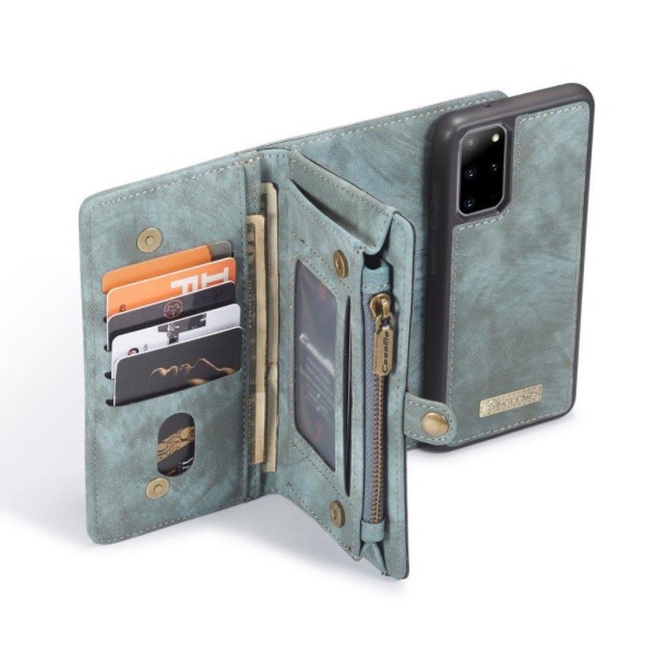 CaseMe Samsung Galaxy S20 Plus Zipper Wallet Etui - Blå Blue