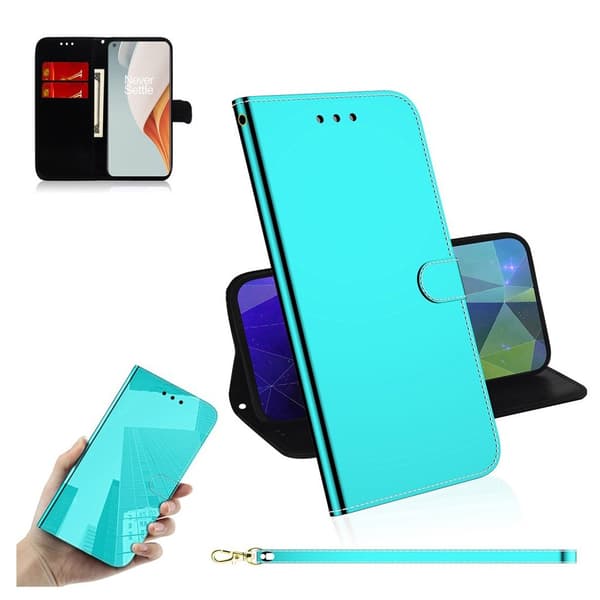 Mirror OnePlus Nord N100 Flippetui - Cyan Green