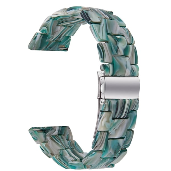20 mm Huawei Watch GT 2 42 mm / Watch 2 resin-urrem med spænde i rustfrit stål - Grønt Mix Green