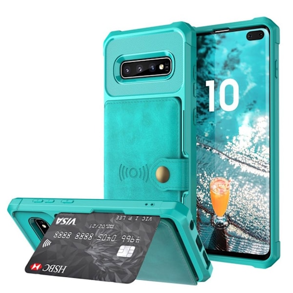 Samsung Galaxy S10e Plus Plånboksfodral - Grön Grön