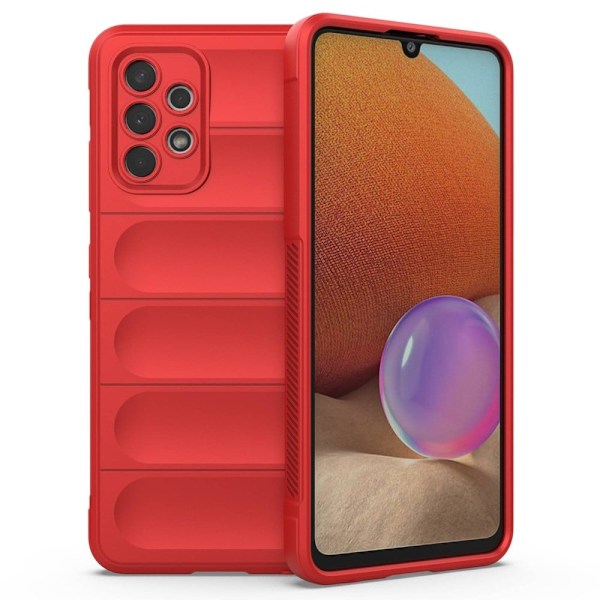 Mjukt greppformat Samsung Galaxy A32 skal - Röd Röd