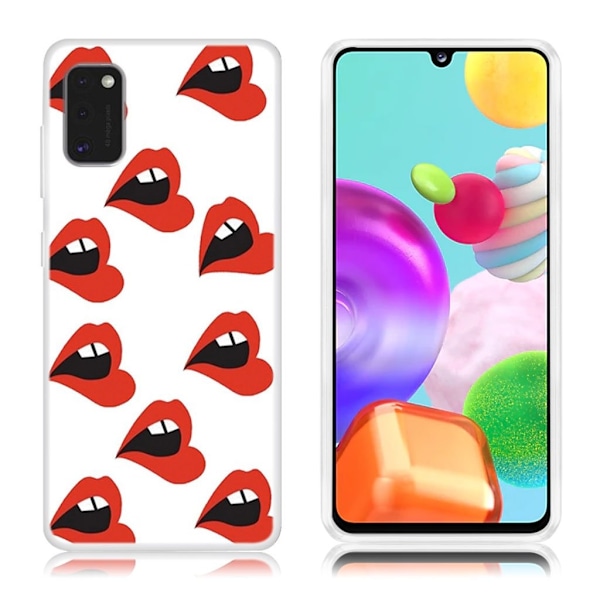 Deco Samsung Galaxy A41 kuoret - Suu Red