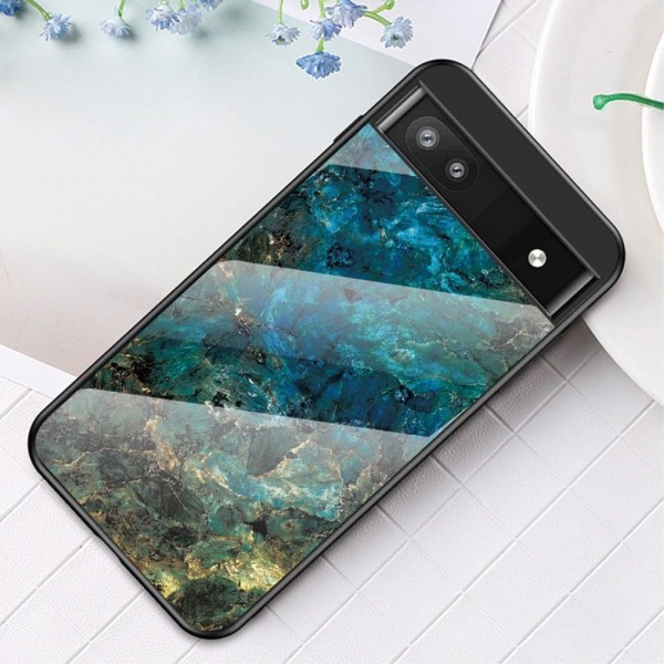 Fantasy Marmor Google Pixel 6a skal - Smaragd Marmor multifärg