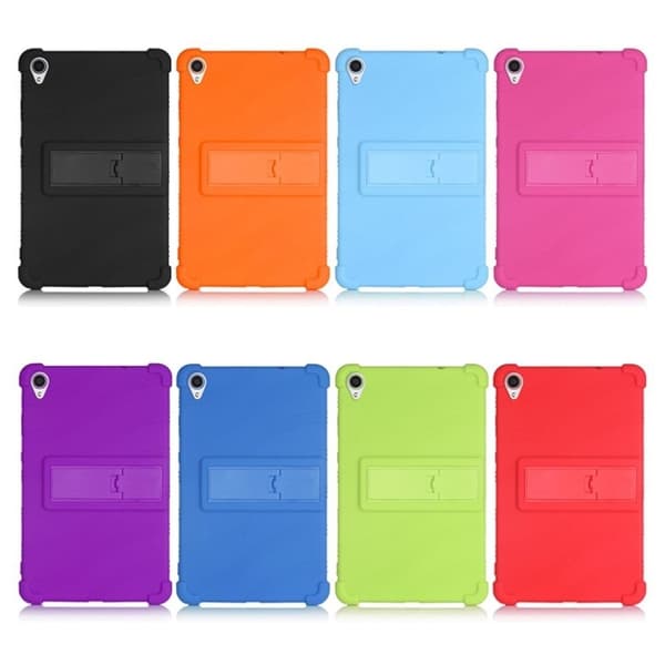 Lenovo Tab M8 (2:a generationen) FHD slide-out kickstand silikonfodral - Ros Rosa