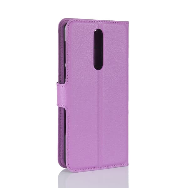 Nokia 8 trendikäs nahkakotelo - Violetti Purple