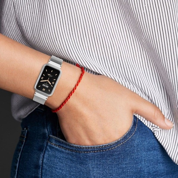 Xiaomi Mi Band 7 Pro stainless steel watch strap with cover - Mi Blå