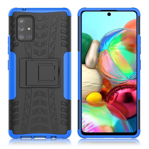 Offroad Cover - Samsung Galaxy A71 5G - Sort / Blå Black