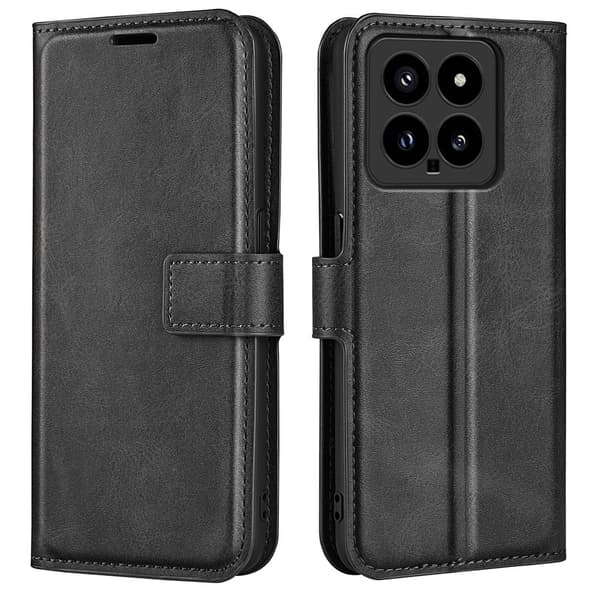Xiaomi 14 læderetui med pung - Sort Black