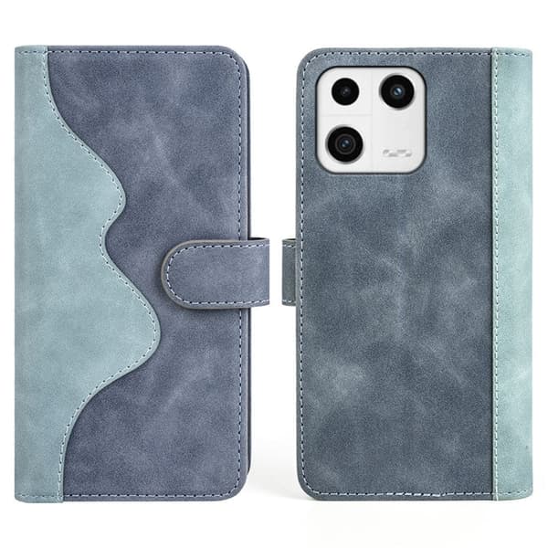 Tofarget lærdeksel for Xiaomi 13 - Blå Blue