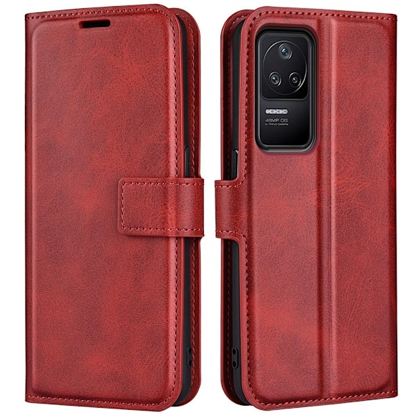 Lompakko Nahkakotelo For Xiaomi Poco F4 / Redmi K40s - Punainen Red