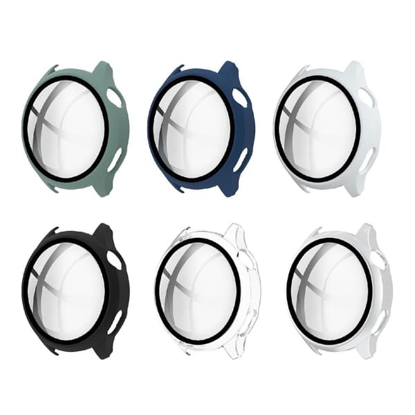 Huawei Watch 3 simple frame + tempered glass - Silver Silvergrå