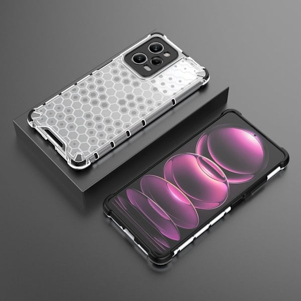 Bofink Honeycomb Xiaomi Redmi Note 12 Pro skal - Silver/Grå Silvergrå